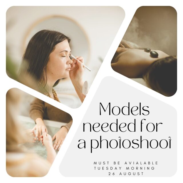 M O D E L S ~  N E E D E D
📸 Model Call – Content Photoshoot 

We’re looking for models to take part in an upcoming professional photoshoot to showcase our salon’s services and create branded content.

🤍What we’re looking for:
	•	Confident individuals who are comfortable in front of the camera
	•	Reliable and punctual
	•	Open to facials/massage, makeup/nail looks, brow shaping/tinting as directed by our creative team.

🤍Shoot details:
	•	Date: Tuesday 26 August 
	•	Location: Indulgences at Kurmond
	•	Time commitment: 2 hours
	

🤍How to apply:
To ensure the right fit for our brand aesthetic, please send us:
	•	Your full name
	•	A recent clear photo of yourself (headshot + full length if possible)
	•	Your availability on the shoot date

🤍Please email applications to beauty@indulgenceatkurmond.com.au or DM us.🤍

We’ll be in touch with successful applicants.🤍